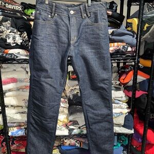 Rev’it Men’s Cordura Fabric Motorcycle Riding Dark Blue Jeans Size 32x30